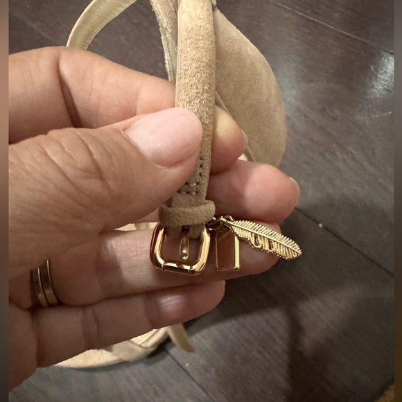 Coach Nude Heeled Sandals with Embellishments